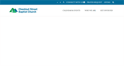 Desktop Screenshot of chestnutstreetbaptist.org