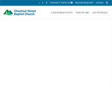 Tablet Screenshot of chestnutstreetbaptist.org